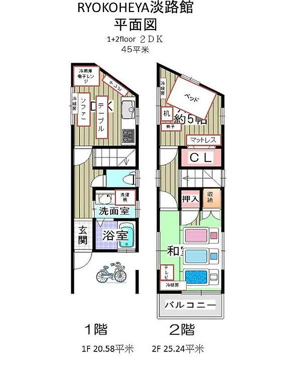 Ryokoheya Awajikan Osaka